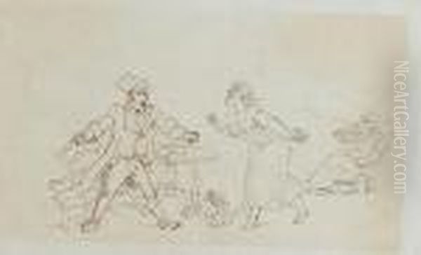 A Preliminary Sketch For An Illustration To 'dr Syntax'. - view 1