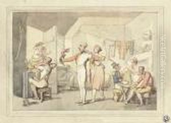 The Barracks: An Officer Being Dressed - view 1