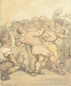 Prize Fighters by Thomas Rowlandson