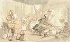 Dr. Syntax At A Country Inn by Thomas Rowlandson