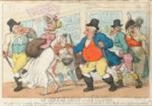 An Old Ewe Drest Lamb Fashion by Thomas Rowlandson