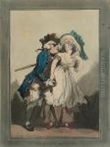 Liberality And Desire by Thomas Rowlandson