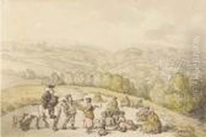 The Harvesters by Thomas Rowlandson