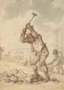 The Stonebreaker by Thomas Rowlandson