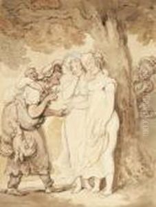 The Fortune Teller by Thomas Rowlandson