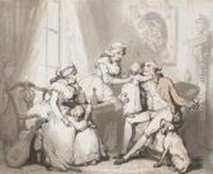 The Happy Family Or The Married Man by Thomas Rowlandson