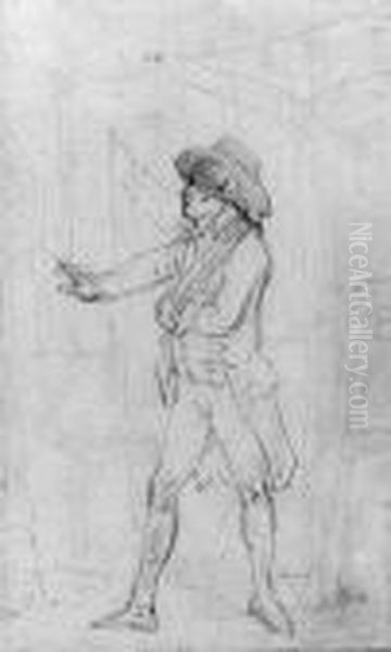 Study Of A Gentleman, With His Arm In A Sling, Possibly The Artistin His Studio - view 1