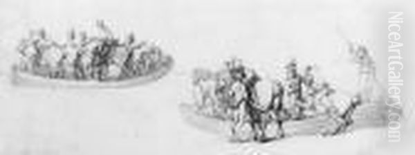 Embarkation Of The Cavalry - view 1