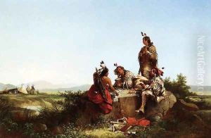 Blackfeet Card Players by John Mix Stanley