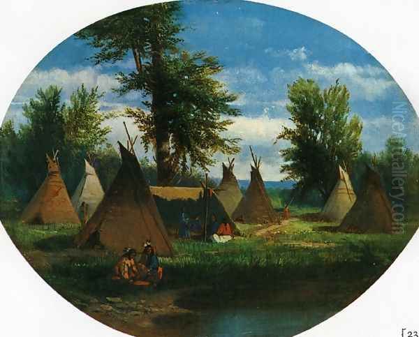 Assiniboin Camp - view 1