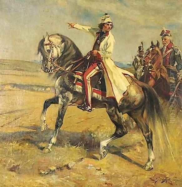 Officers on Horseback - view 1