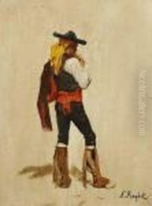 "sudlandischer Rauchender Bauer" by Ferdinand Victor Leon Roybet
