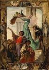A Musical Fanfare by Ferdinand Victor Leon Roybet