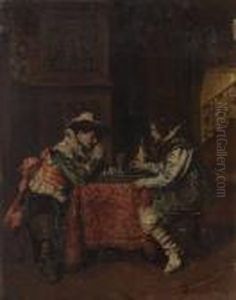 Chess Game by Ferdinand Victor Leon Roybet