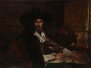 Le Geographe by Ferdinand Victor Leon Roybet