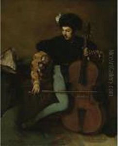 The Cellist by Ferdinand Victor Leon Roybet