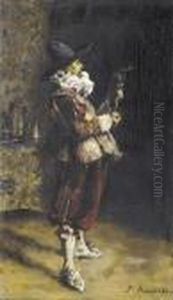 Mann In Historischem Kostum. by Ferdinand Victor Leon Roybet