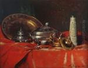 Nature Morte Aux Pieces D'argenterie