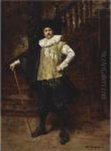 Portrait Of A Cavalier by Ferdinand Victor Leon Roybet