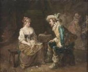 In Der Schenke. by Ferdinand Victor Leon Roybet