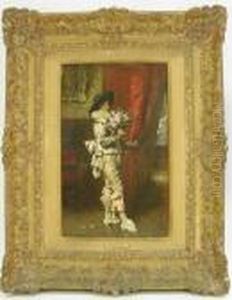 L On Panel "monsieur" Signed
Lower Left. Very Good Condition. Measures 16-1/4 Inches By 10 Inches L On Panel "monsieur" Signed
Lower Left. Very Good Condition. Measures 16-1/4 Inches By 10 Inches