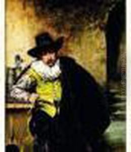 Mousquetaire Fumant by Ferdinand Victor Leon Roybet
