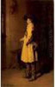 Homme Debout En Costume Du Xviie Siecle