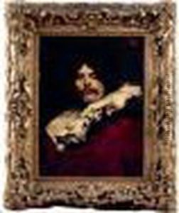 Mousquetaire A La Collerette Blanche by Ferdinand Victor Leon Roybet