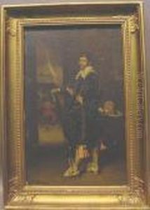 The Dashing Cavalier With Musket by Ferdinand Victor Leon Roybet