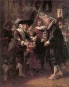 Presentation Of The Chalice by Ferdinand Victor Leon Roybet