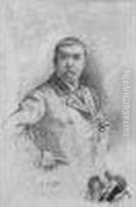 Autoportrait Et Deux Mousquetaires (n.d.) by Ferdinand Victor Leon Roybet