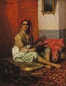 L'odalisque by Ferdinand Victor Leon Roybet