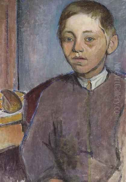 Breton Boy with Bread - view 1
