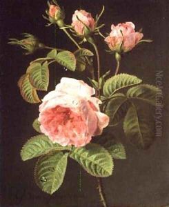 A Branch of Roses by Cornelis van Spaendonck