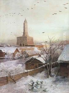 Sukharev Tower (1872) (2) by Alexei Kondratyevich Savrasov