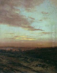 Evening, Migration of birds, 1874 by Alexei Kondratyevich Savrasov
