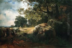 View in the Neighborhood of Oranienbaum (1854) by Alexei Kondratyevich Savrasov