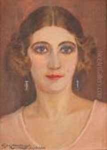 Portrait De Jeune Fille by Aleksandr Rubcov