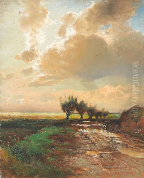 Country Road 1873 by Alexei Kondratyevich Savrasov