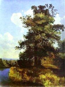 Oaks 1855 by Alexei Kondratyevich Savrasov