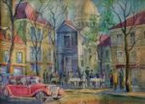 Place De Tertre (1949) by Aleksandr Rubcov