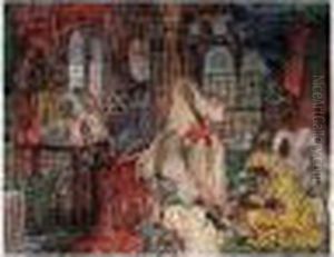 Figures In An Interior, Tunis