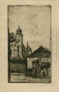 Wawel Od Strony Kosciola Sw. Idziego by Jan Rubczak