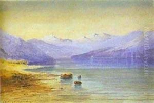 Mountain Lake Switzerland 1854