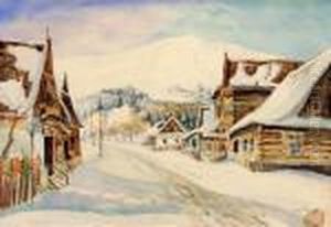Podgorski Pejzaz Zimowy, Ok. 1925 by Jan Rubczak