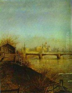 View Of The Moscow Kremlin Spring 1873