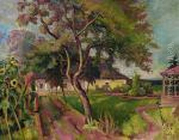 Pejzaz Z Dworem W Modlnicy 1910 R. - view 1