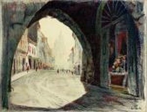 Brama Florianska, Ok. 1926 by Jan Rubczak