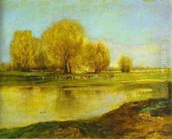Willows By A Pond 1872 - view 1