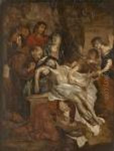 Grablegung Christi Mit Dem Heiligen Franziscus by (studio of) Rubens, Peter Paul